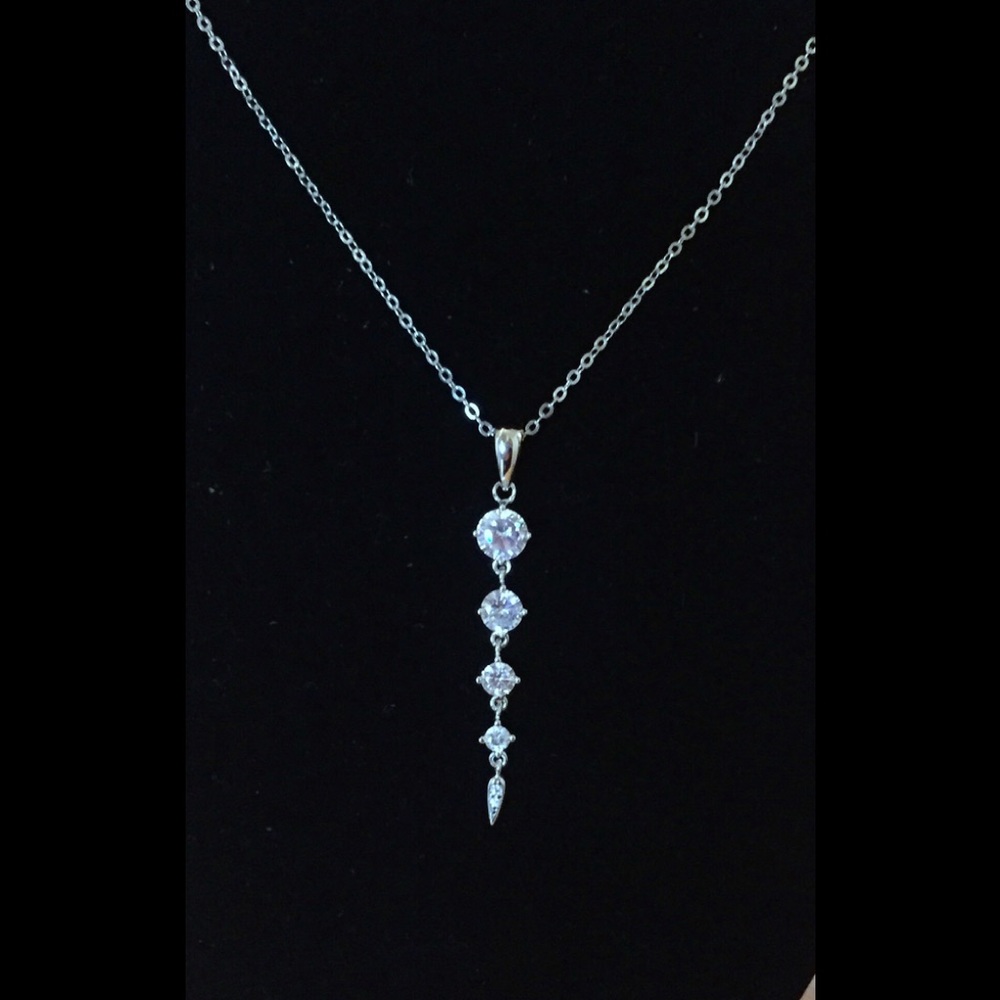 💎Crystal Four-Stone Leaf Pendant Necklace 925